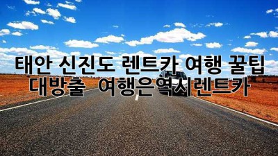 태안 신진도 렌트카 여행 꿀팁 대방출! 🚗💨 #여행은_역시_렌트카
